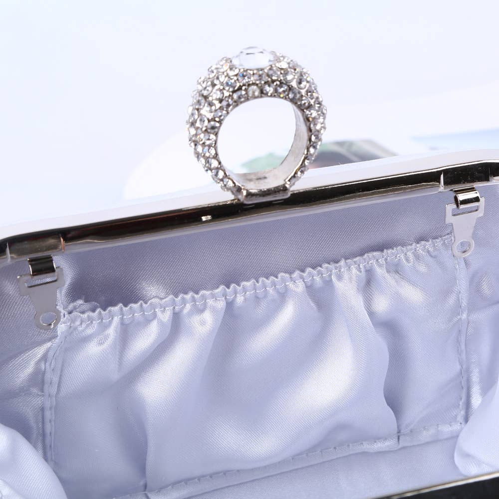 Tassels crystal clutch