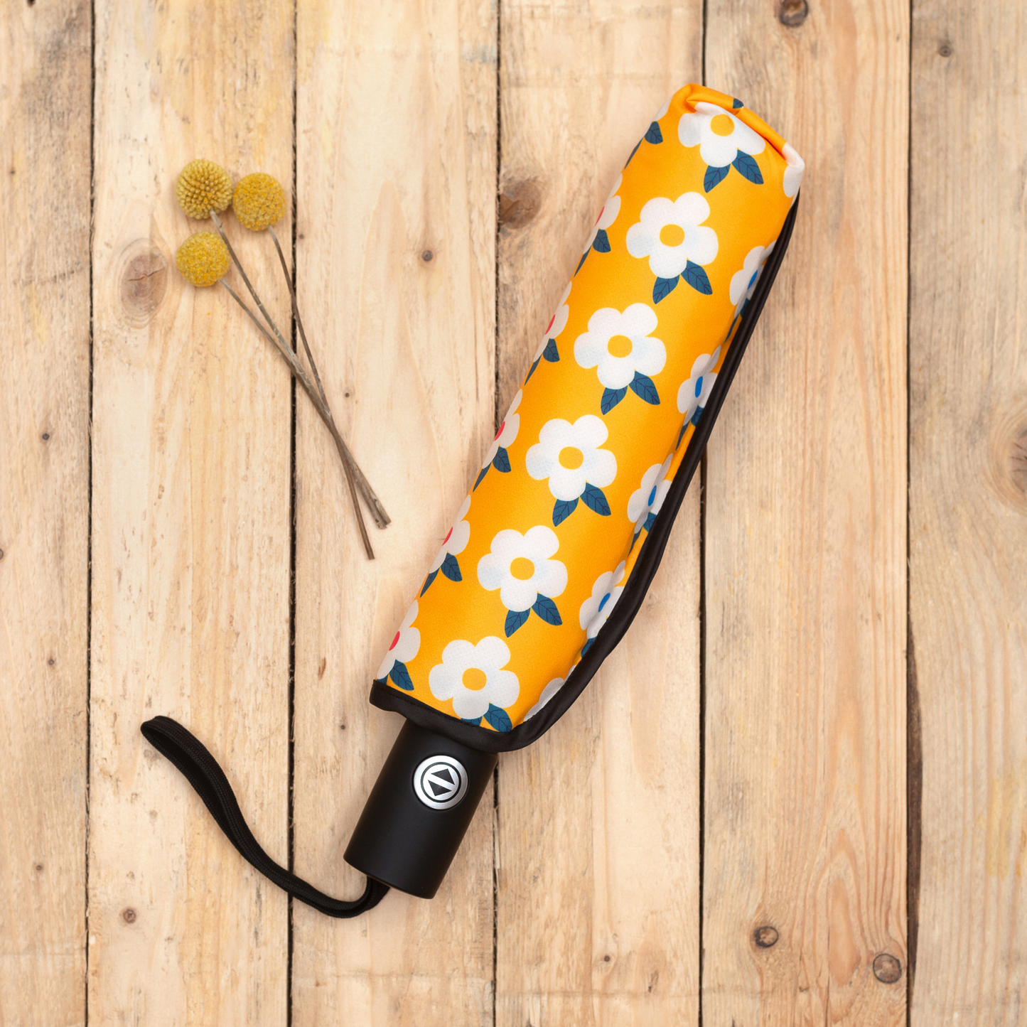 Retro Yellow Paraply