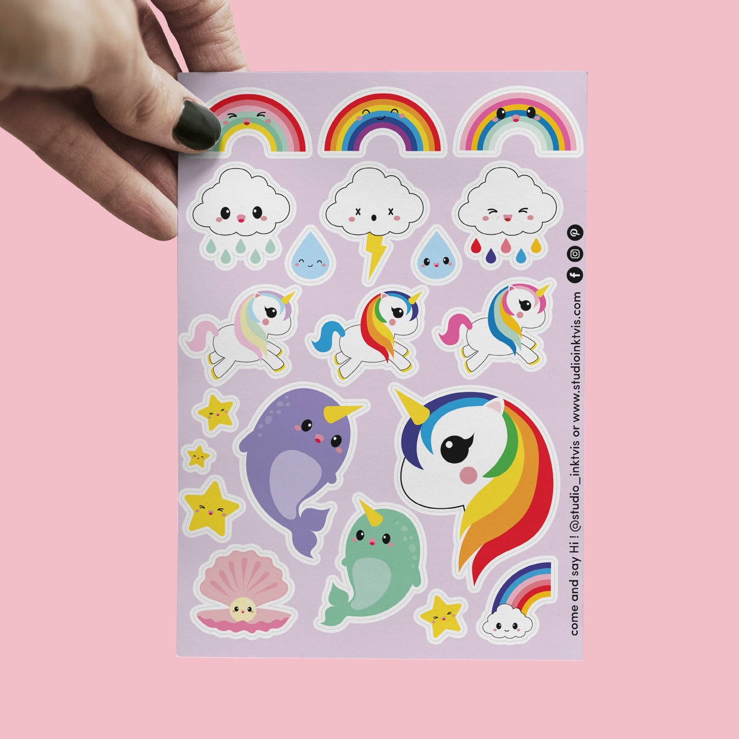 Unicorn Sticker sheet