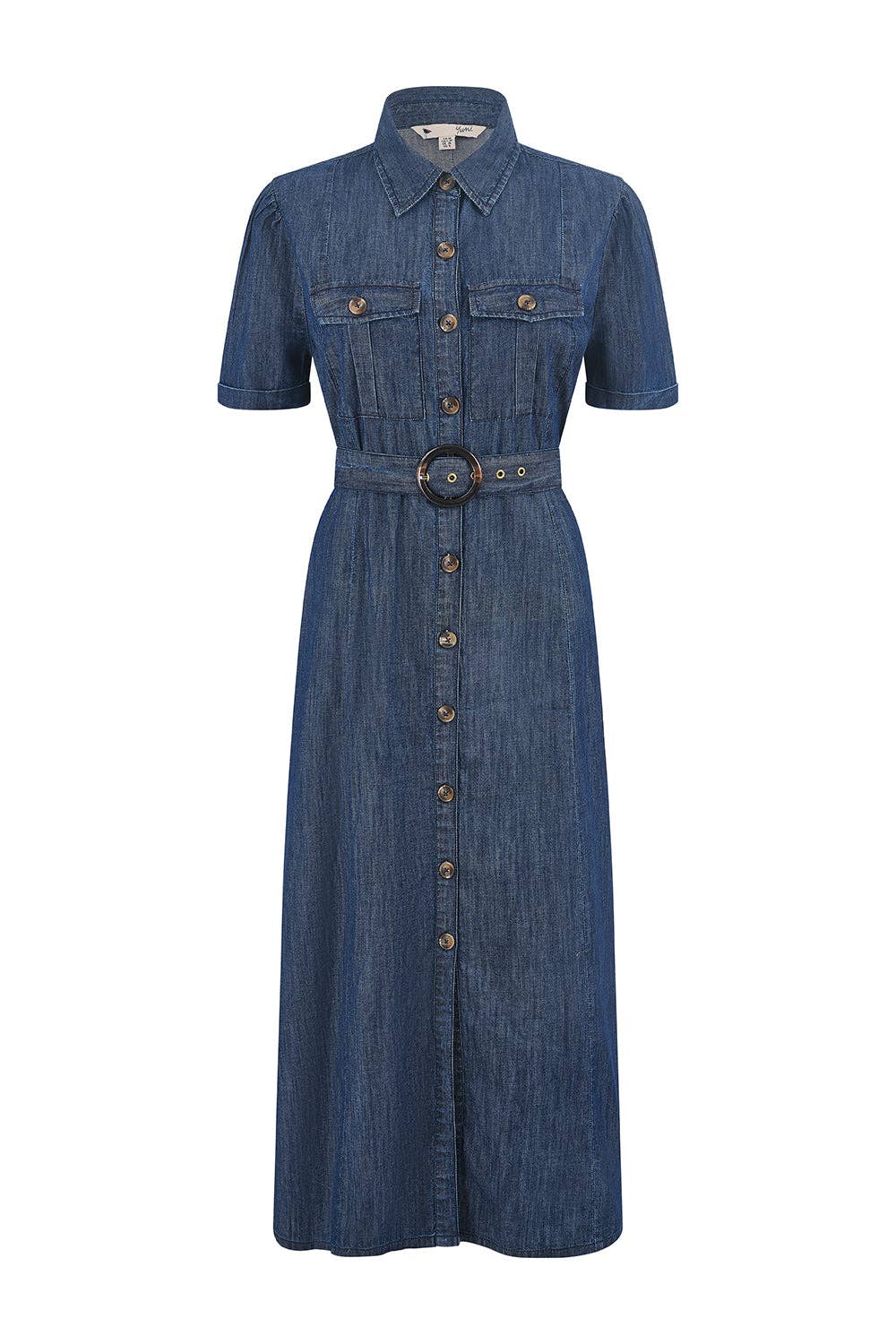 Chambray Denim Skjortekjole