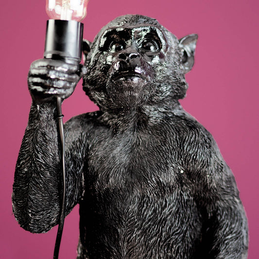 Monkey Koko Black Lampe