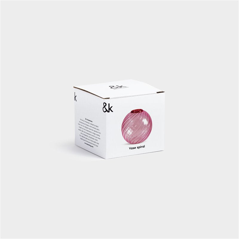 Vase Spiral Pink