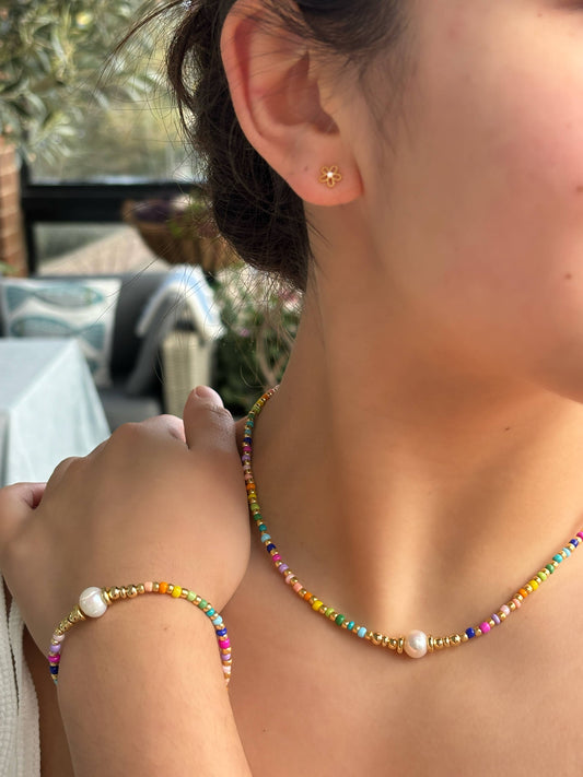 Miyuki Rainbow Armbånd