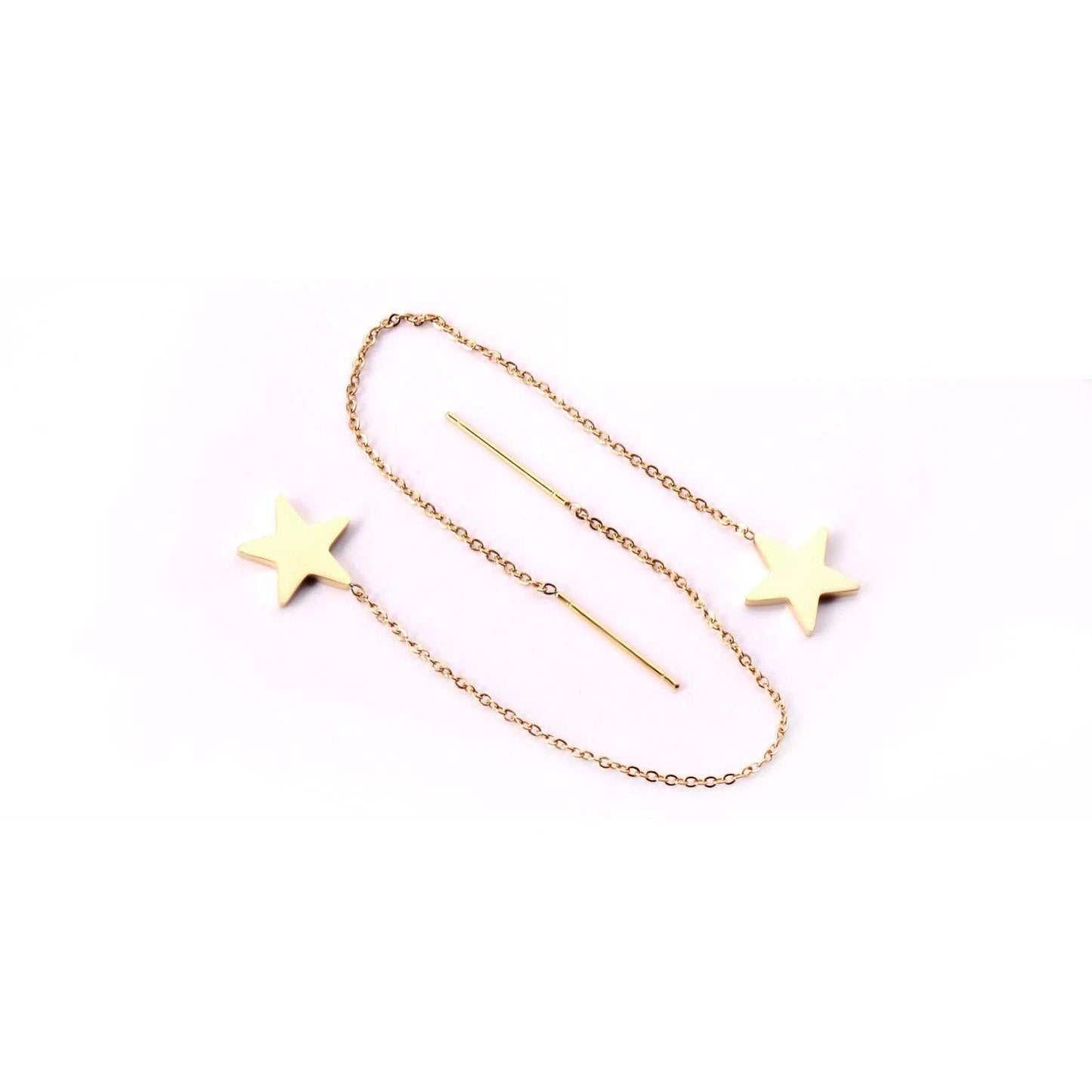 Falling Star, Pull-Through Earrings