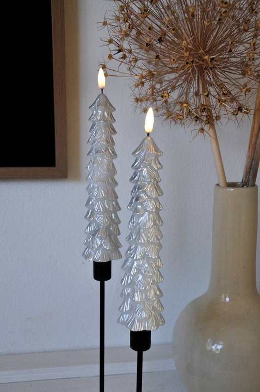 X-Mas Tree Silver LED-Lyssett