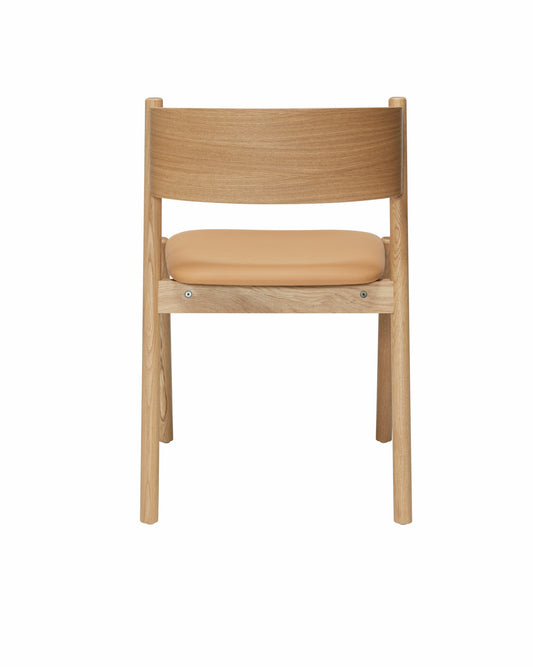 Oblique Spisestol Natur Sete