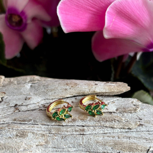 Leaf Huggie Øredobber