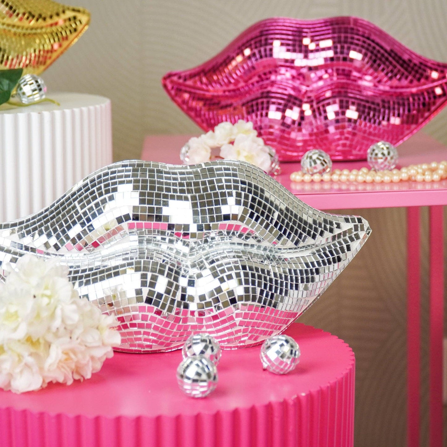 Disco Lips Silver