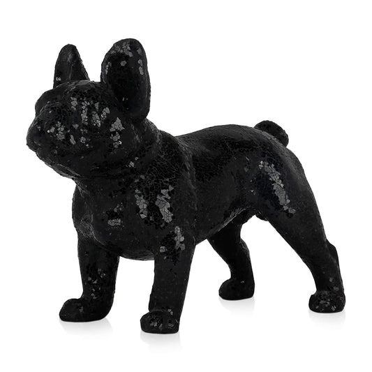 Svart Fransk Bulldog Glass