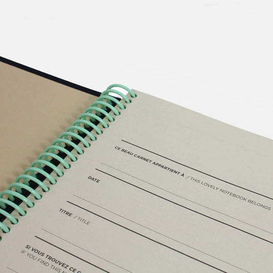 Canvas Notatbok Svart