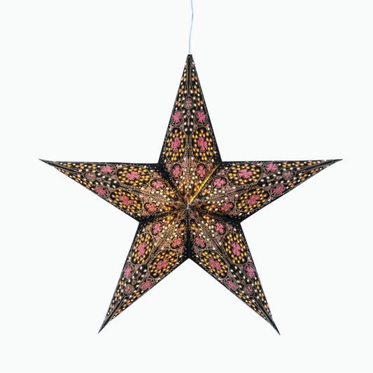 Adventsstjerne Cathedral Rosa/Oransje 38 cm