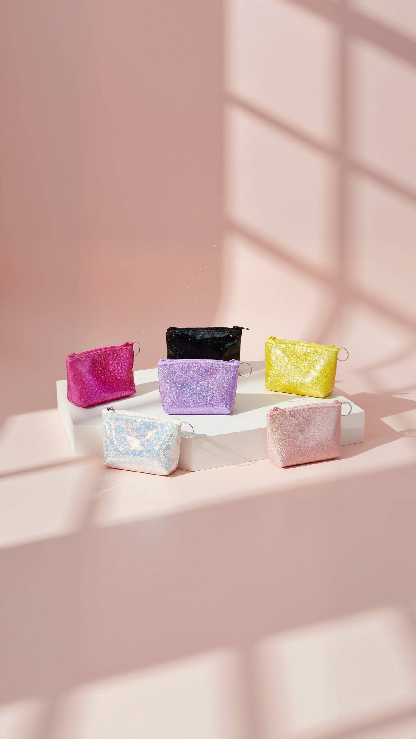 Glitter Zipper Purse