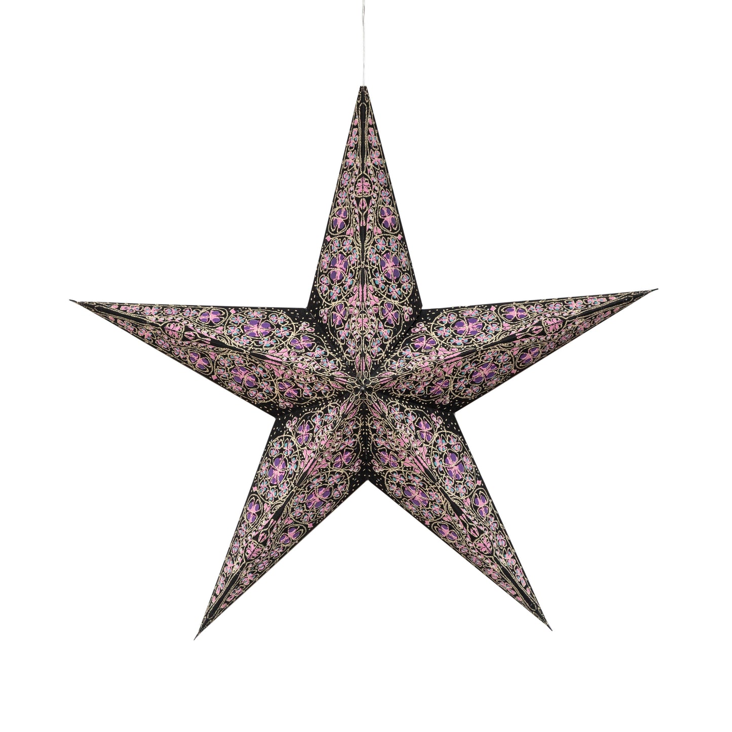 Adventsstjerne Cathedral Turkis/Lilla 58 cm