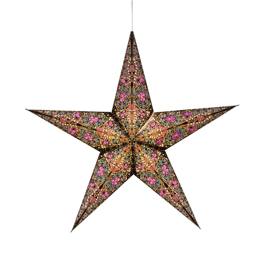 Adventsstjerne Cathedral Turkis/Lilla 58 cm