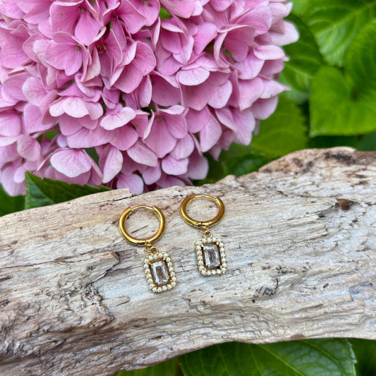 Cubic Zirconia Pavé Øredobber