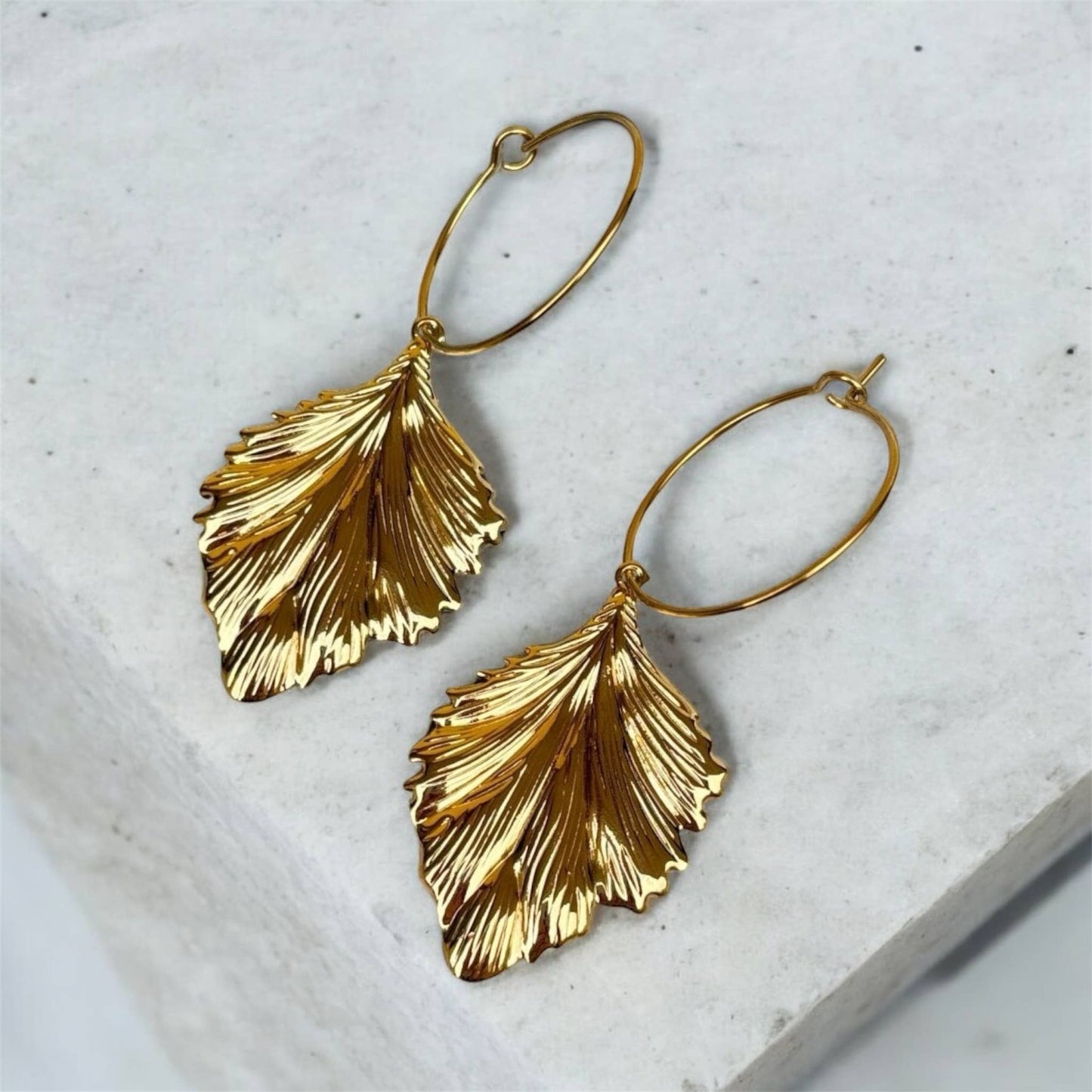 Golden Leaf Øredobber