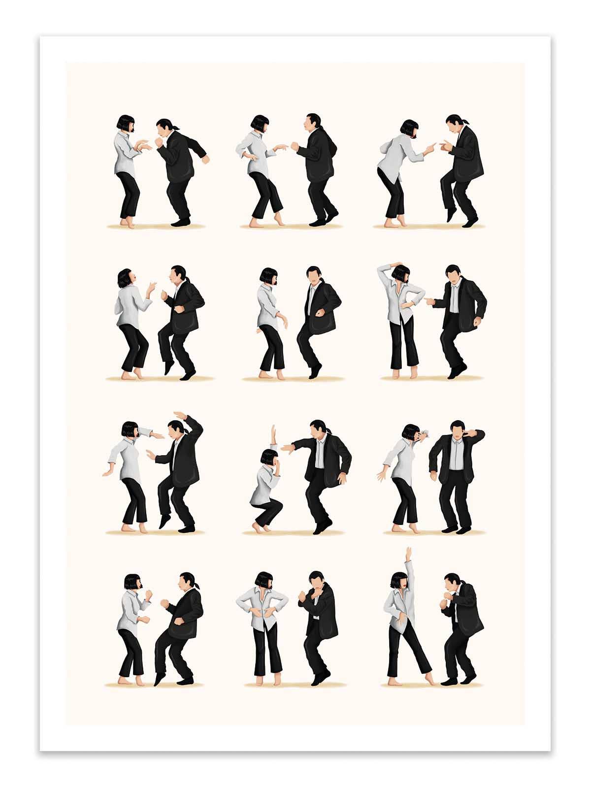 Pulp Fiction Dancing Plakat