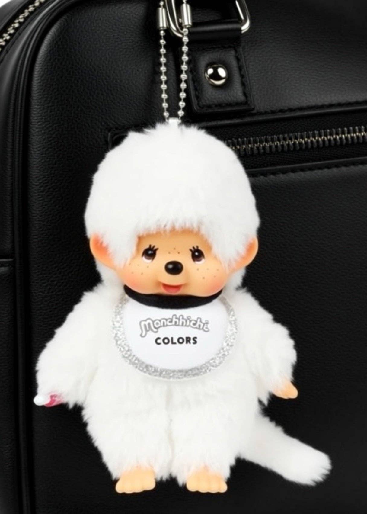 Monchhichi White Plush Mascot