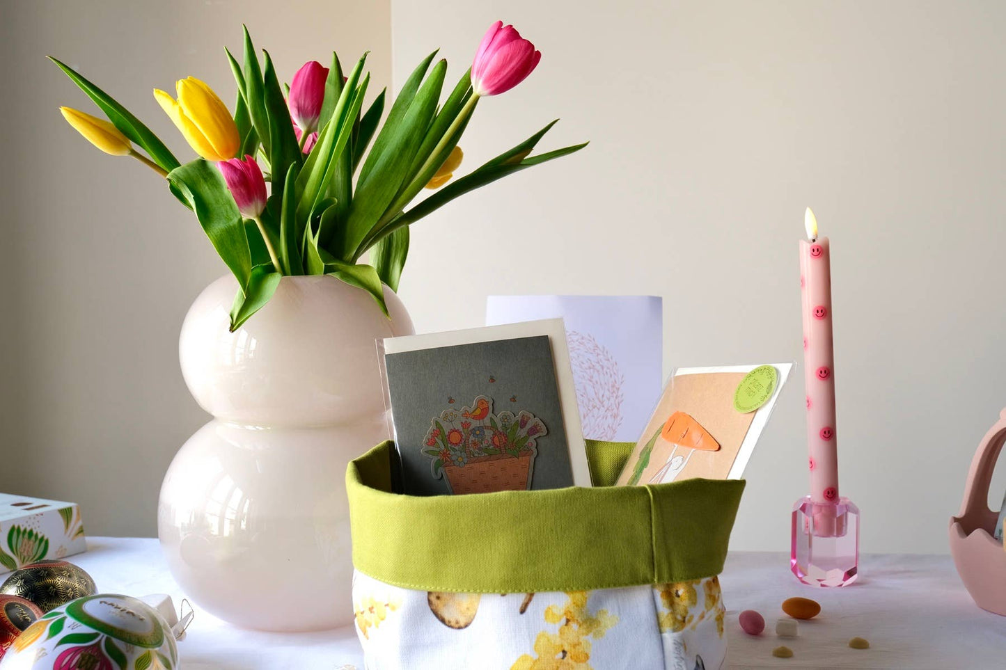 Smiley Pink LED-lyssett