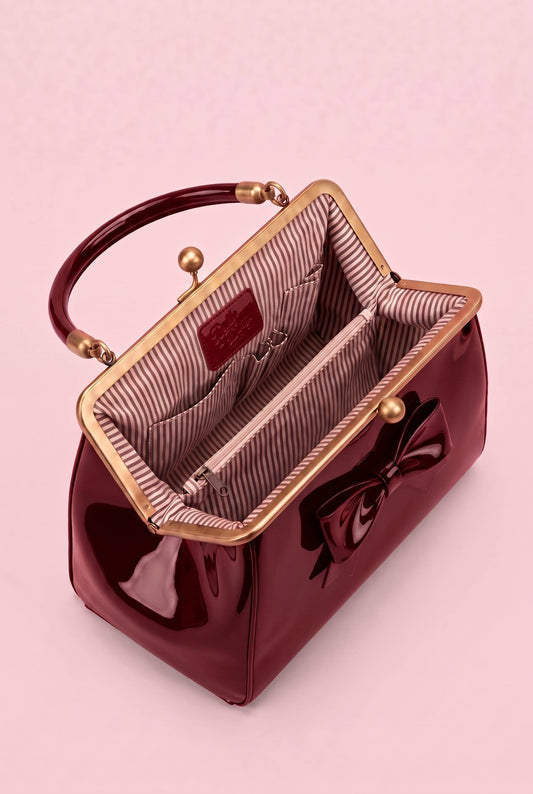 Colette Vintage Statement Bag Burgundy