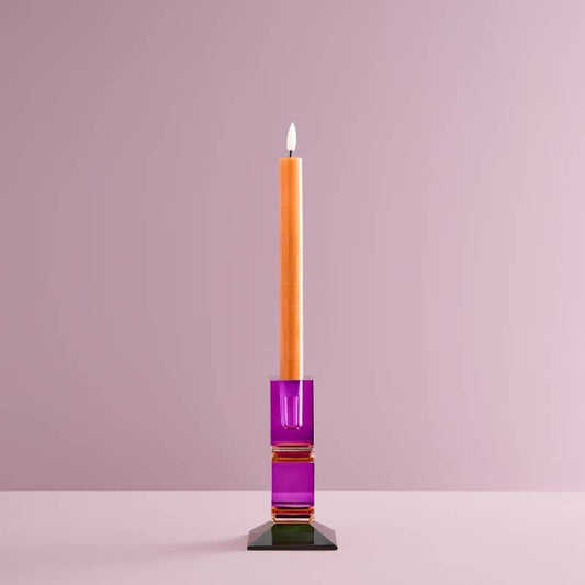 Fancy Crystal Lysholder Purple