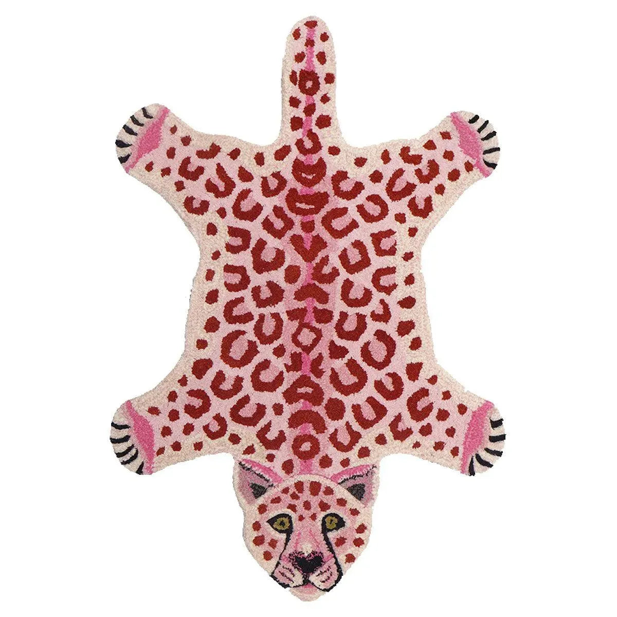 Pink Leopard Teppe