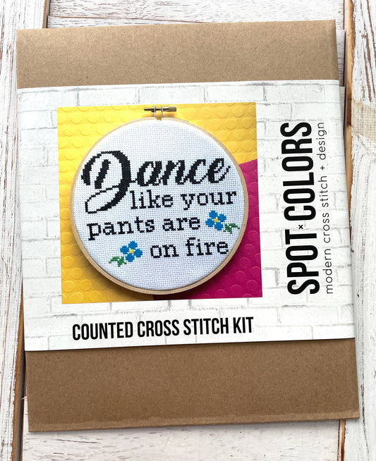 Dance Pants Fire Broderi
