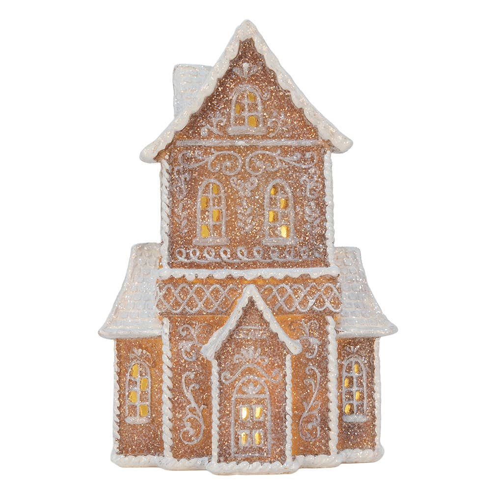 Brown Gingerbread House LED