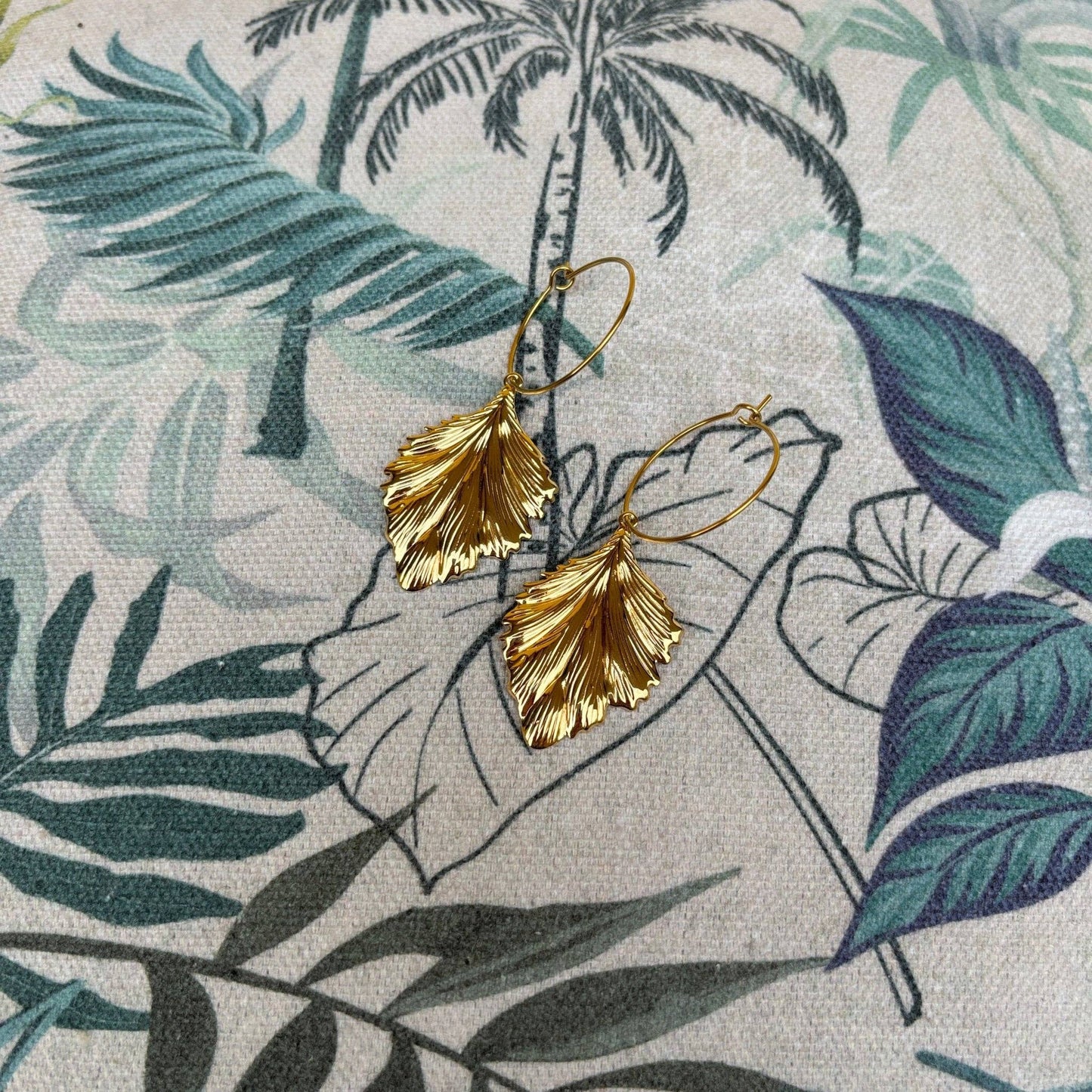 Golden Leaf Øredobber