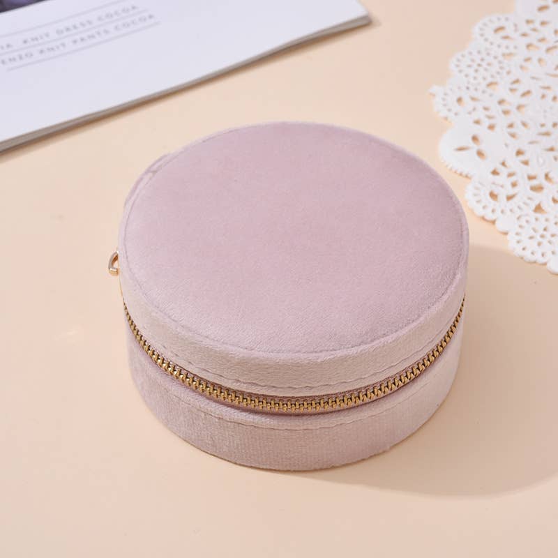 Velvet Pink Reisesmykkeskrin