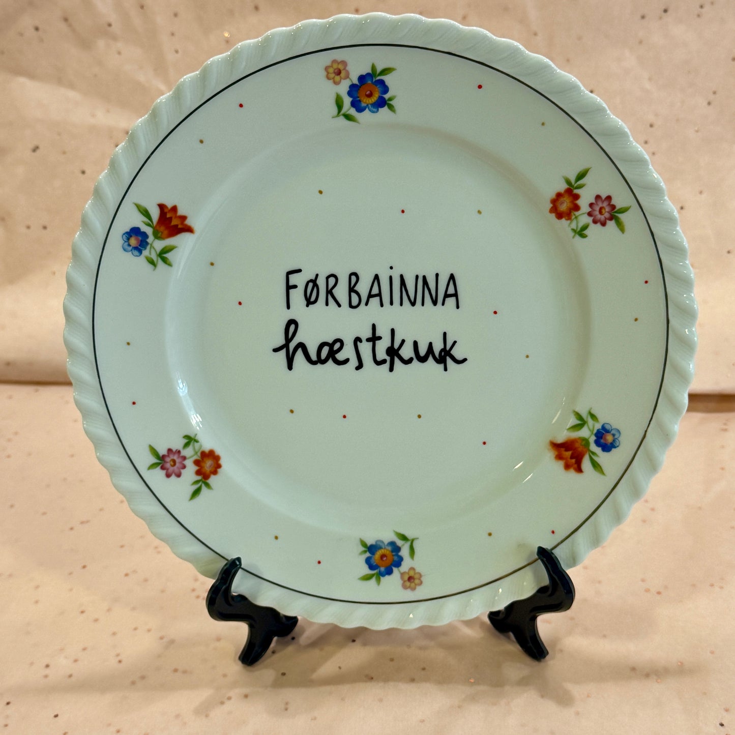 Førbainna hæstkuk Tallerken