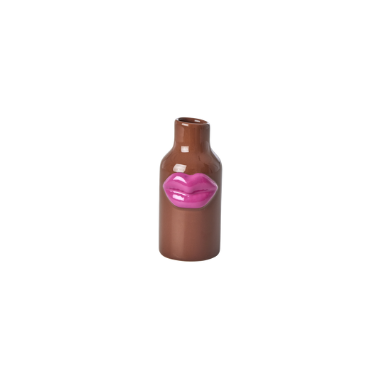 Smile Vase Brun