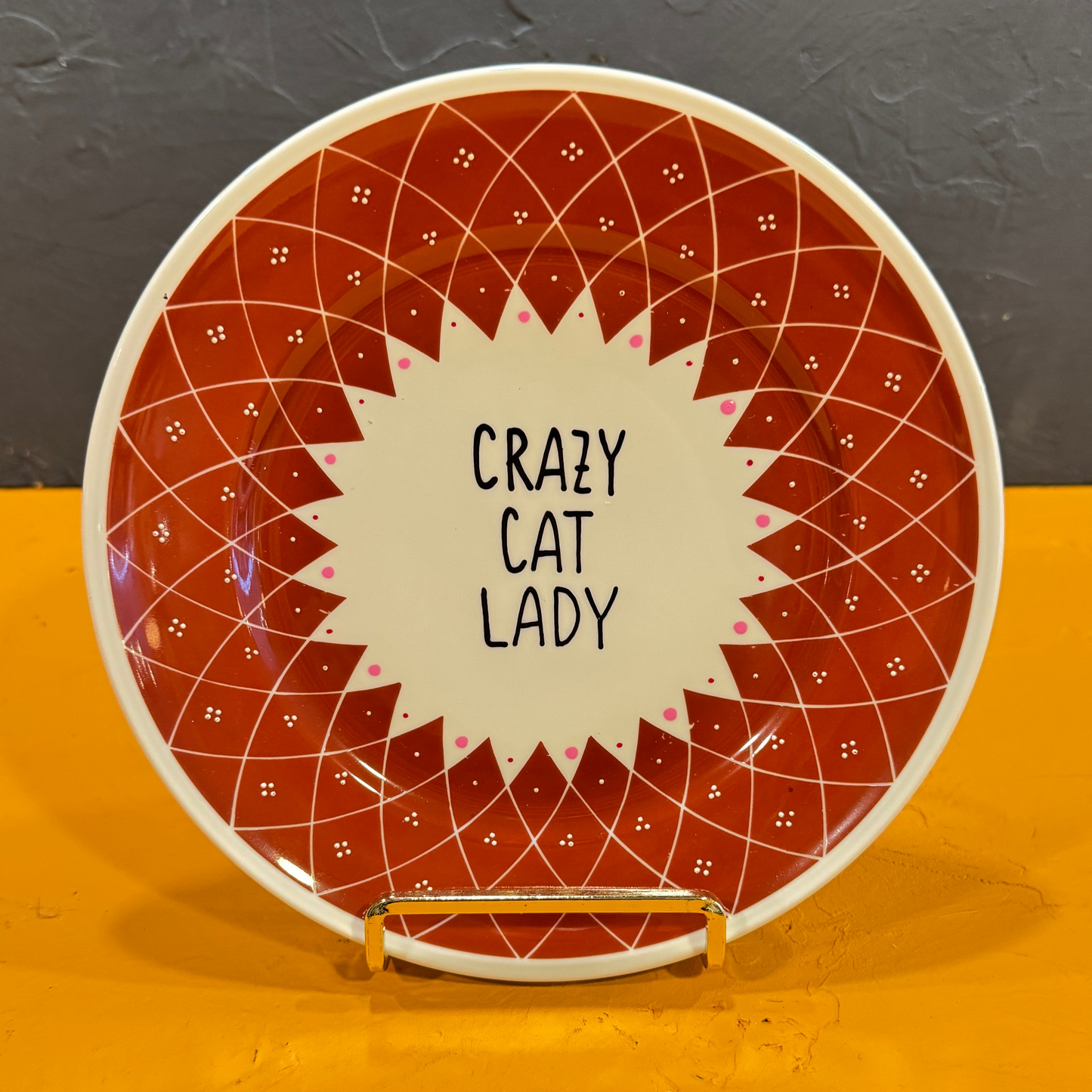 Crazy Cat Lady Tallerken