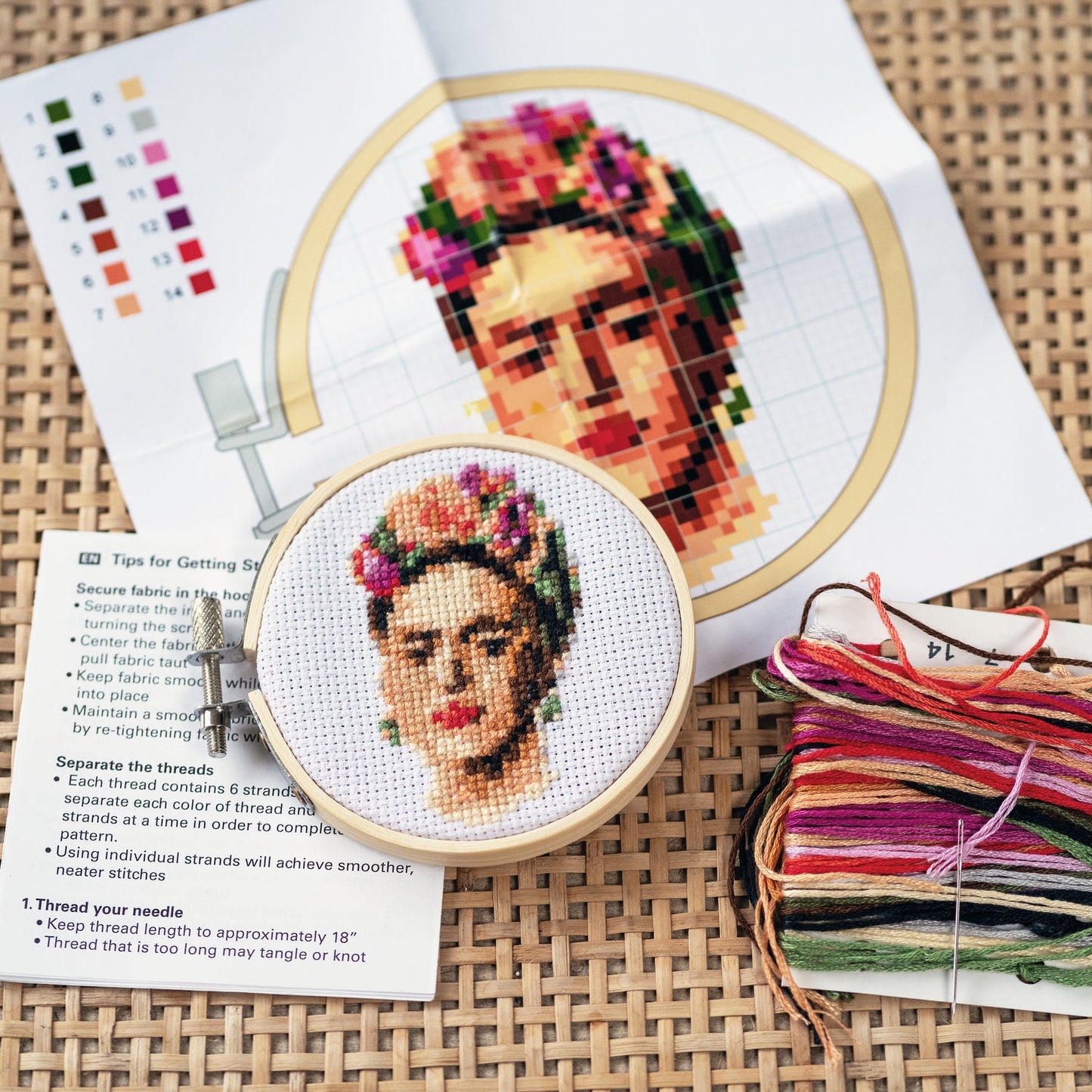 Frida Kahlo broderisett
