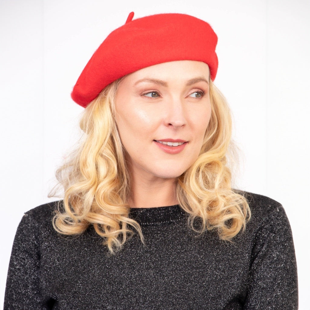 Amelie Beret Red