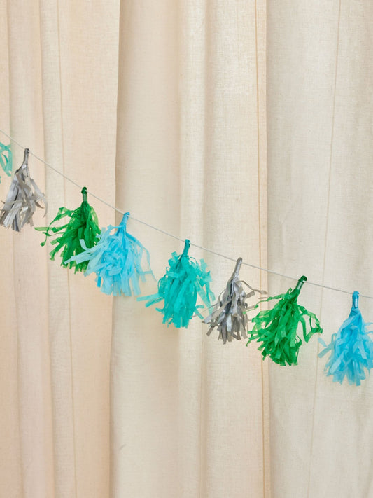 Papirgirlander Blå