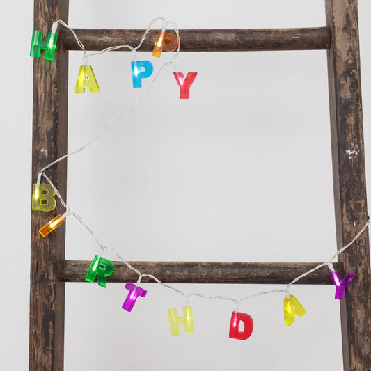 Happy Birthday LED-lys
