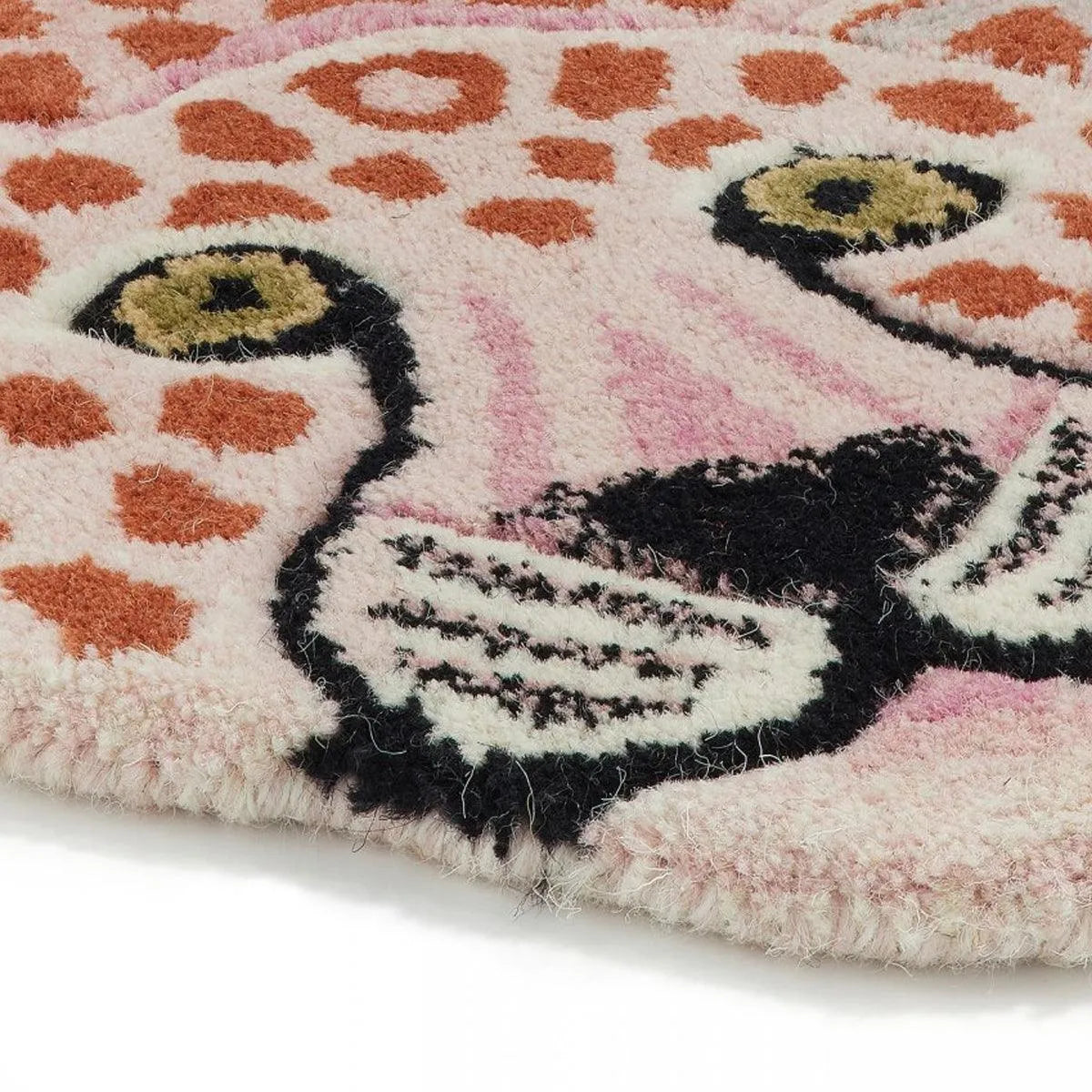 Pink Leopard Teppe
