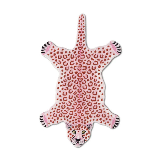 Pink Leopard Teppe