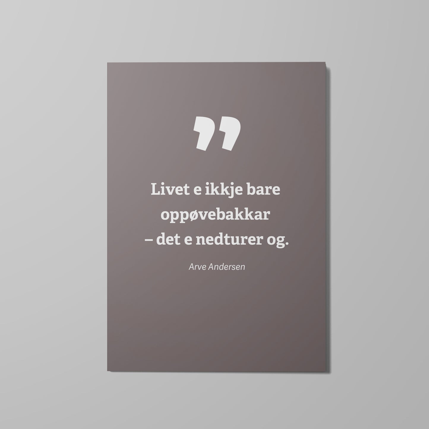 Kort, Ikkje bare oppoverbakker