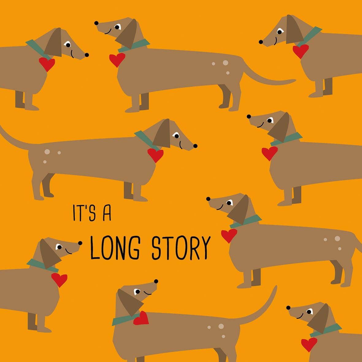Long Story Orange Servietter