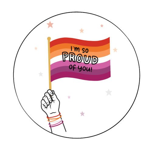 Proud Lesbian Klistremerke