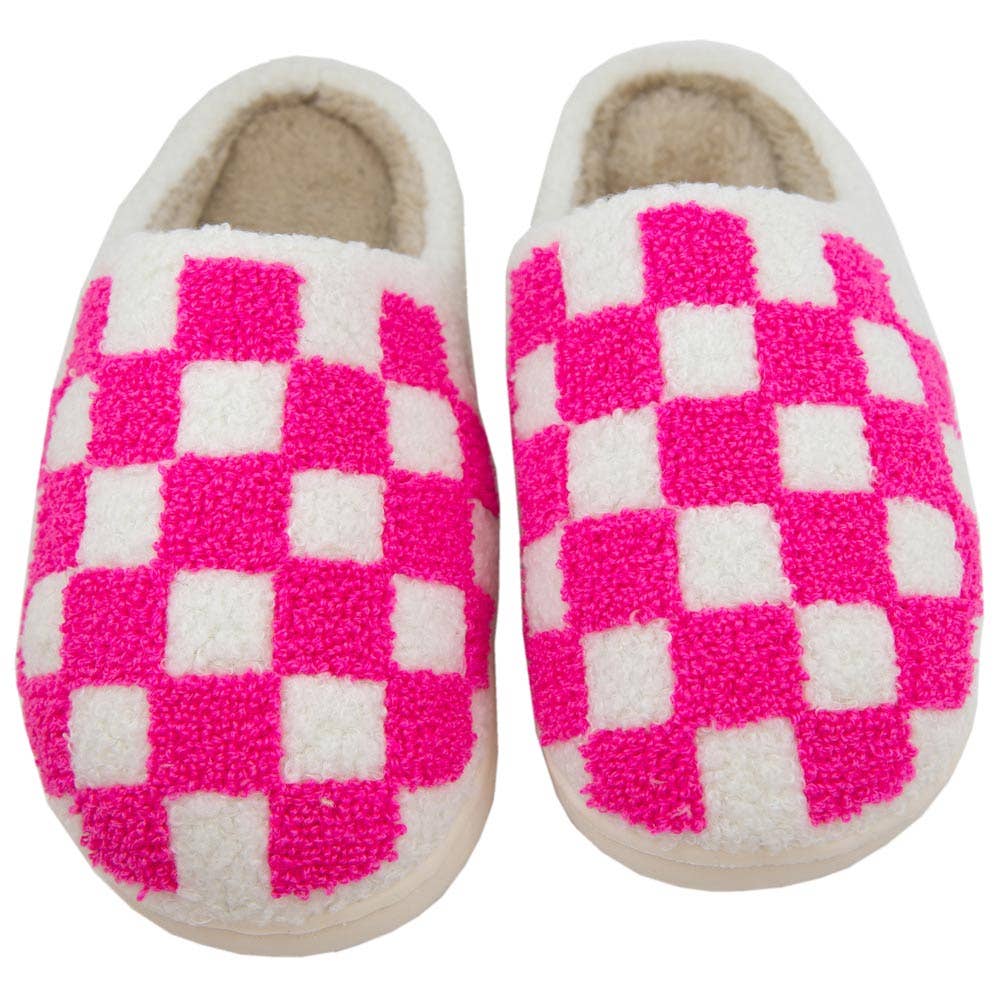 Checkered Pattern Tøfler