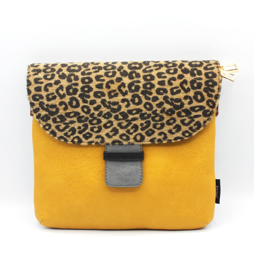 Leo Print Clutch