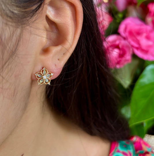 Green Petal Øredobber