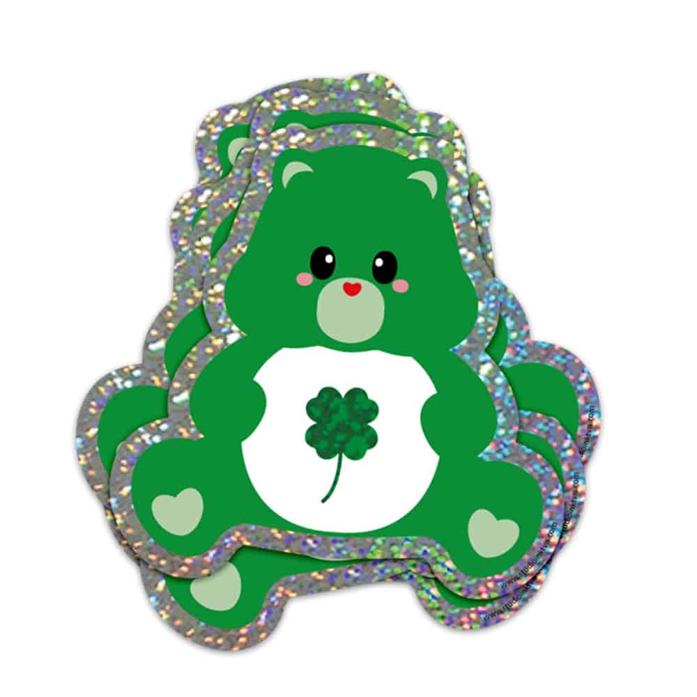 Glitter Care Bear Klistremerke