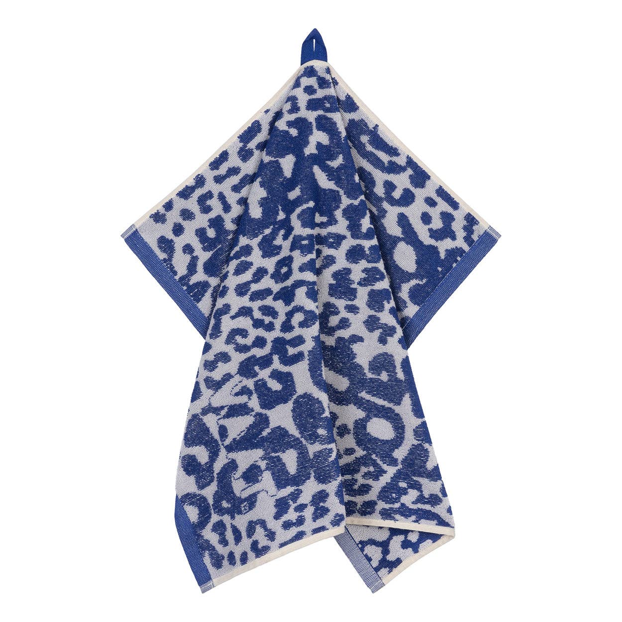Gavesett kjøkkenhåndklær Leopard royal blue