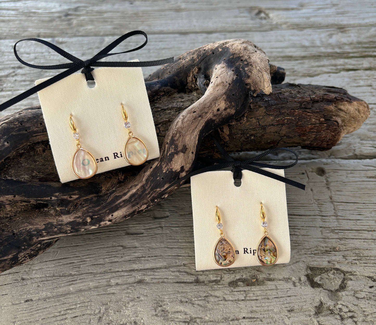 Mother Of Pearl Drop Øreringer