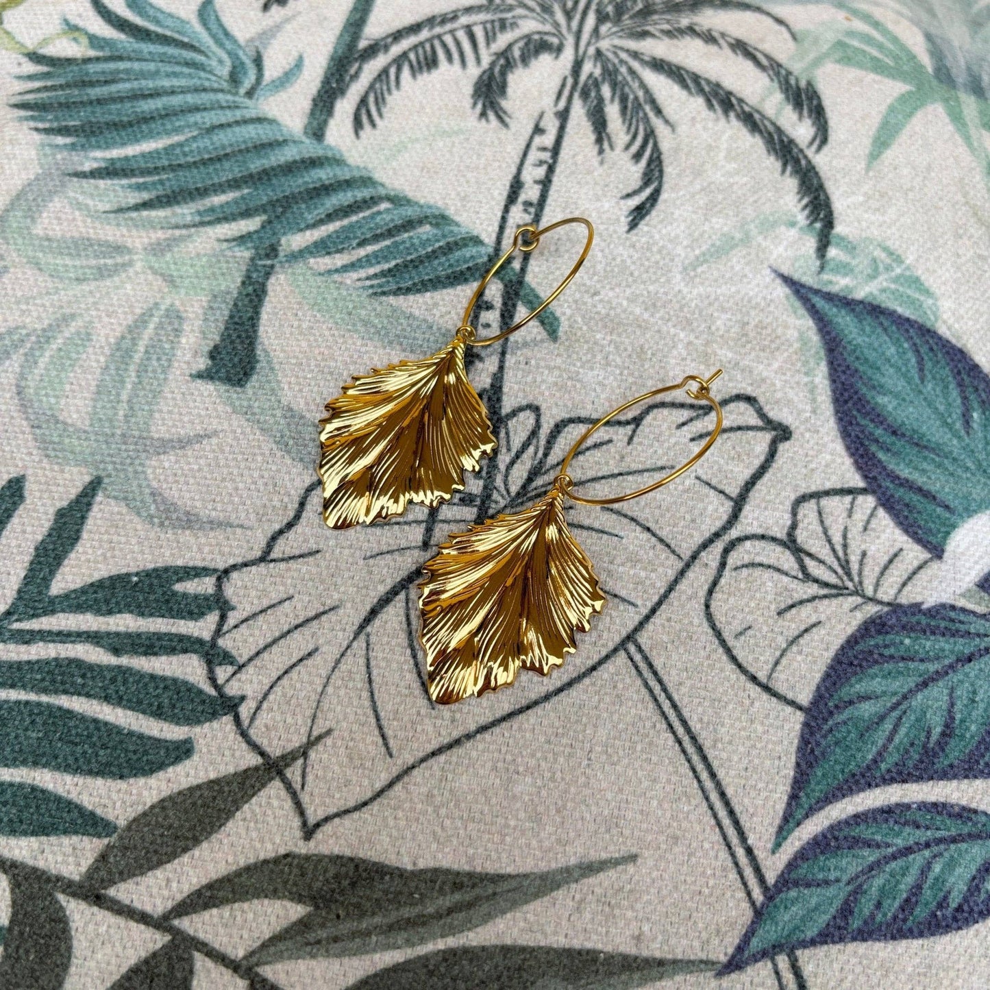 Golden Leaf Øredobber