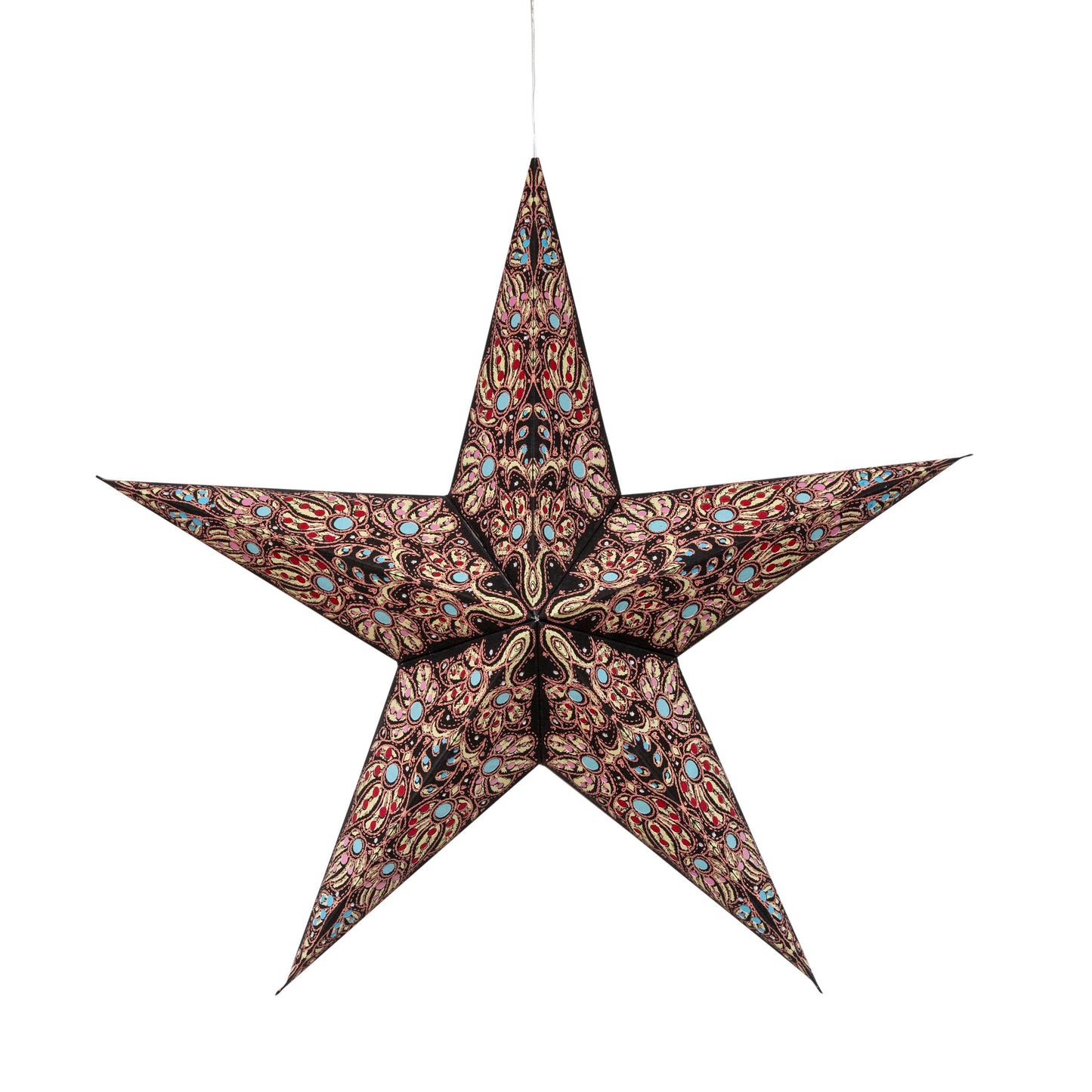 Adventsstjerne Cosecha Svart/Gult 58 cm